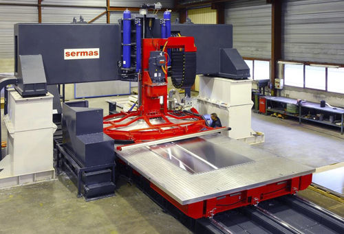Fresatrice 3 assi - SERMAS INDUSTRIE SAS - verticale / di produzione / per lastre