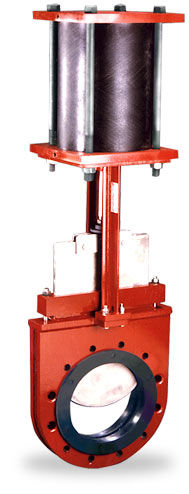Valvola a ghigliottina - Flexgate - Red Valve - a comando pneumatico / di arresto / bidirezionale
