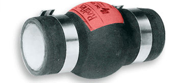 Compensatore di dilatazione in gomma - Red Valve - rotondo / avvitabile / per cantiere di costruzione