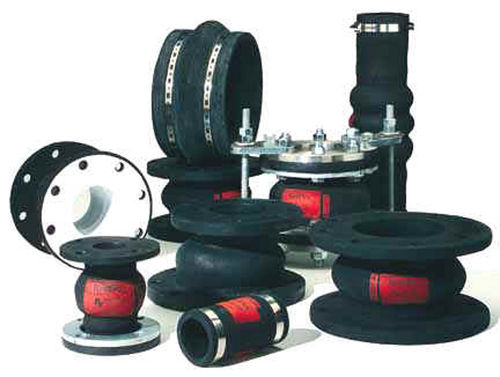 Compensatore di dilatazione in gomma - J1 series - Red Valve - rotondo / con flangia / per acque cariche