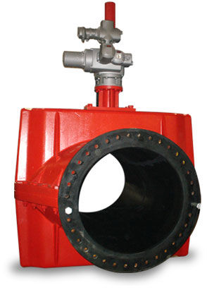 Valvola a manicotto - 75 Megaflex - Red Valve - manuale / di arresto / per solido