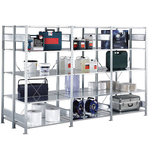 Scaffalatura per magazzino di stoccaggio - SCHULTE Lagertechnik - Gebr. Schulte GmbH & Co. KG - profondità doppia / per prodotti ingombranti