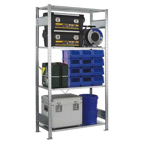 Scaffalatura per magazzino di stoccaggio - MULTIplus - SCHULTE Lagertechnik - Gebr. Schulte GmbH & Co. KG - unilaterale / in acciaio galvanizzato