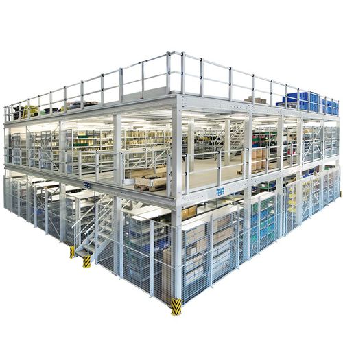 Scaffalatura con soppalco - SCHULTE Lagertechnik - Gebr. Schulte GmbH & Co. KG - per magazzino di stoccaggio / per multistoccaggio / per prodotti ingombranti