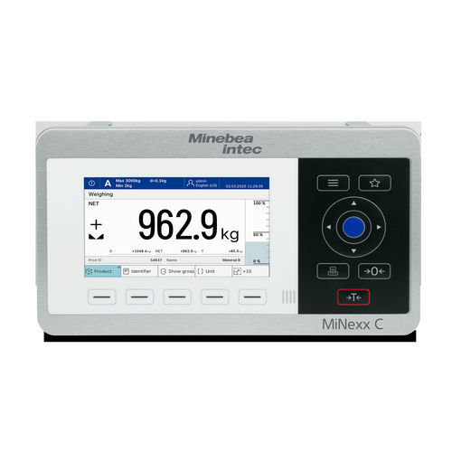 Indicatore di peso digitale - MiNexx® C - Minebea Intec GmbH - con touch screen / benchtop / a parete