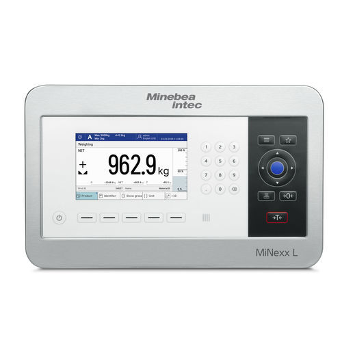 Indicatore di peso digitale - MiNexx® L - Minebea Intec GmbH - con touch screen / benchtop / a parete