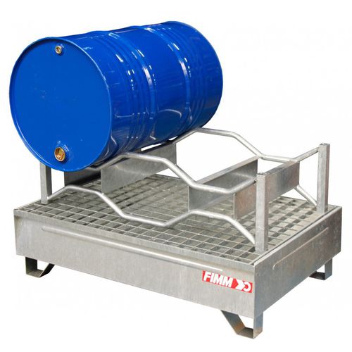 Vasca di raccolta 2 fusti - 845006628  - FIMM - in acciaio galvanizzato / rigida