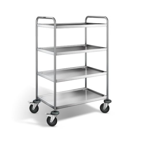 Carrello di servizio - 885006699  - FIMM - in acciaio inossidabile / 4 livelli / con ripiano