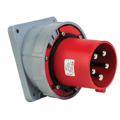Spina elettrica da montare su pannelli - 406240 - Mete Enerji - IP67 / 5 poli / IEC