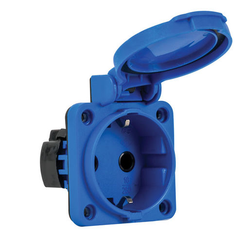 Presa elettrica da montare su pannelli - 404030ST06 - Mete Enerji - IP54 / 2 poli / tipo schuko