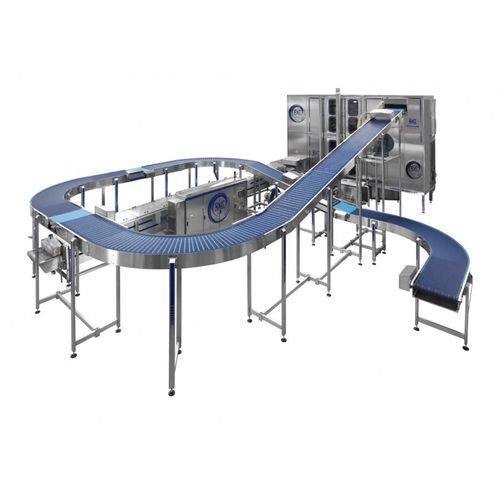 Trasportatore a nastro - Navatta Group Food Processing Srl - a spirale / di raffreddamento / di container