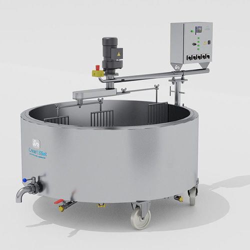Vasca di fabbricazione per pastorizzazione - C. van't Riet Dairy Technology BV - di drenaggio / in acciaio inossidabile