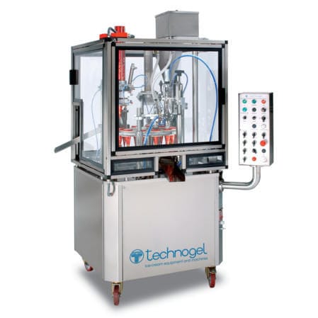 Macchina di riempimento automatica - Technogel S.P.A. - per barattoli e vasetti / per bicchieri / per la produzione di gelato