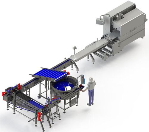 Contapezzi inscatolatrice per salsicce - Velec Systems