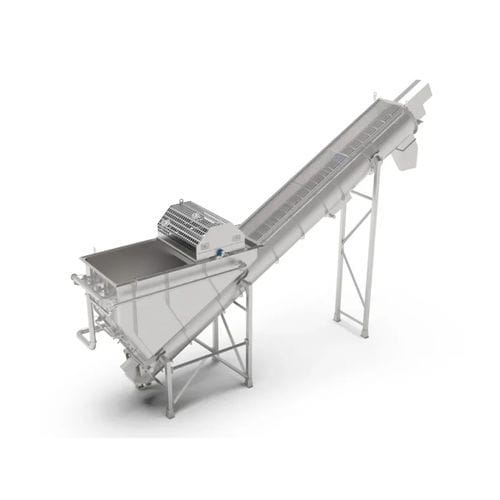 Separatore per rifiuti - Constructie Bruynooghe N.V. - a spirale / per l'industria agroalimentare / in acciaio inossidabile
