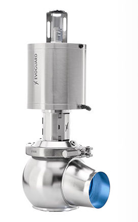 Valvola a otturatore - SA - Evoguard GmbH - pneumatica / di arresto / per liquidi alimentari e bevande