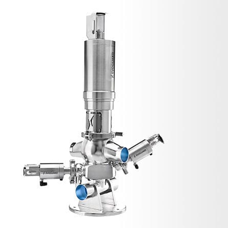 Valvola asettica - MA - Evoguard GmbH - a otturatore / pneumatica / anti mescolamento