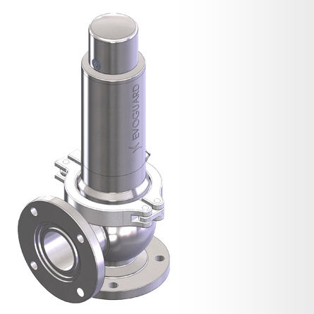 Valvola di sicurezza in acciaio inossidabile - P - Evoguard GmbH - a gas / ad aria / per cisterna