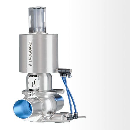 Valvola a otturatore - D - Evoguard GmbH - pneumatica / anti mescolamento / per liquidi alimentari e bevande