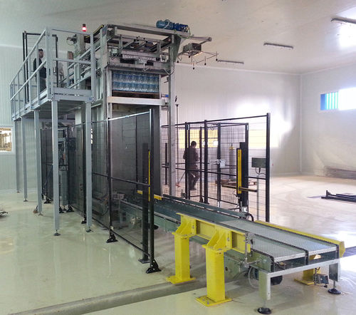 Depallettizzatore dall'alto - FL-018-S-V POL - F.B.L. Food Machinery S.r.l. - per l'industria alimentare e delle bevande / automatico