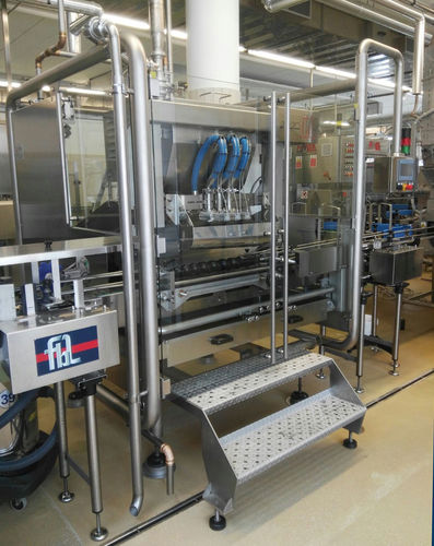 Riempitrice per contenitori in vetro - FL-D.L.P - F.B.L. Food Machinery S.r.l. - per crema / per prodotti alimentari / per prodotti pastosi