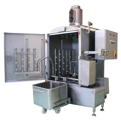 Macchina di lavaggio ad acqua - Marchant Schmidt, Inc - automatica / per l'industria agroalimentare / a giostra