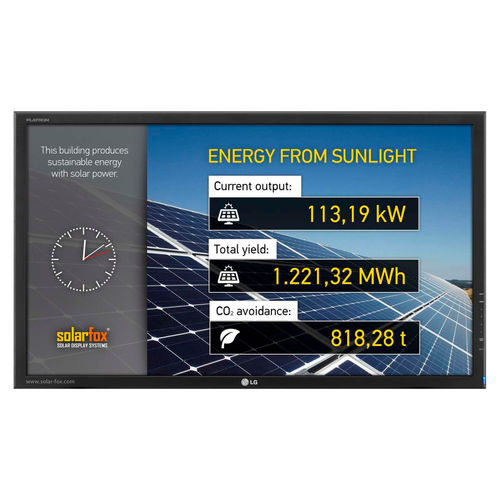 Display per impianti fotovoltaici - SF-100 series - SOLARFOX® |  SOLEDOS GmbH - IPS / 1920 x 1080 / 1366 x 768