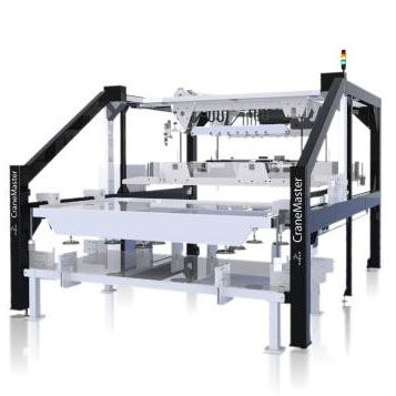Sistema di carico e scarico per lamiera metallica - Crane Master - EAGLE - per applicazioni di taglio / automatico