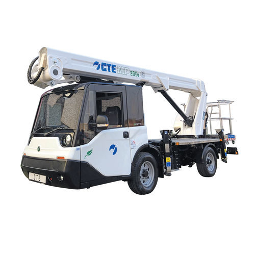 Piattaforma telescopica articolata montata su camion - MP 20 Ev - cte - completamente elettrica / multiso / ecologica