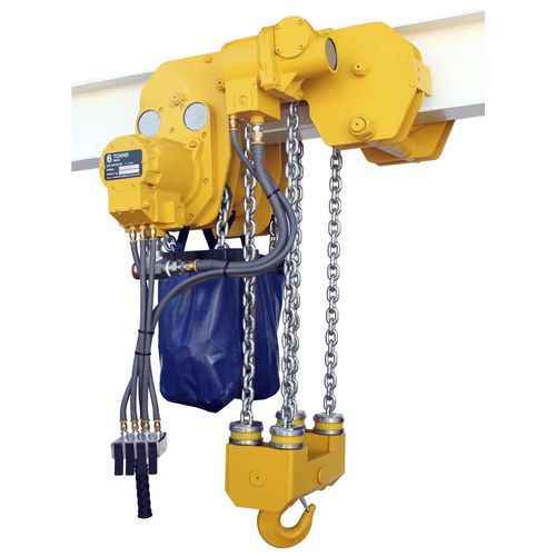 Paranco a catena pneumatico - ULT series - Tiger - compatto / ad altezza libera / motorizzato