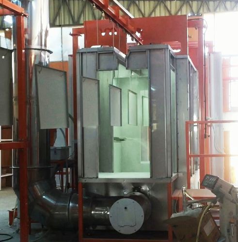 Cabina di verniciatura a polvere chiusa - VMSK - VOGAMAKINA INDUSTRIAL PLANTS COMPANY Ltd. - per pezzi di ricambio / per applicazioni aeronautiche / per attrezzature pesanti