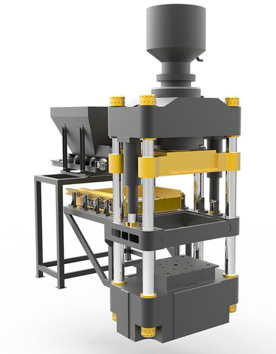 Pressa idraulica - 900F - Titan Machinery LP - di formatura / di produzione / per piante di mattoni