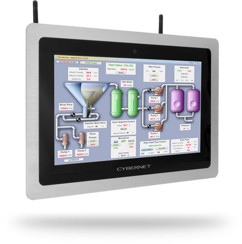 Panel PC con touchs creen capacitivo PCAP - iPC M12 - Cybernet - 12" / 1920 x 1080 / Intel® Celeron J1900