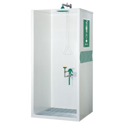 Cabina per doccia da terra - 8605WC - Haws Corporation - con lavaocchi/lavafaccia