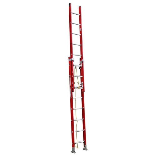 Scala da appoggio telescopica con corda - MS  - CAGSAN  LADDERS - in PRFV / a scomparsa / per cavo elettrico