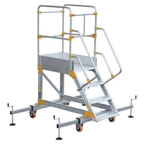 Scala da appoggio in alluminio - EPL  - CAGSAN  LADDERS - mobile / a piattaforma / multifunzione