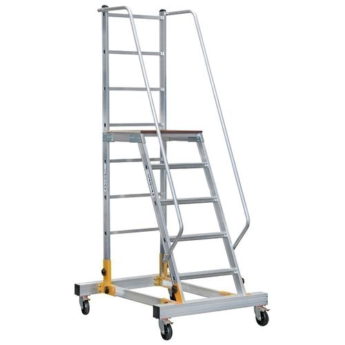 Scala da appoggio in alluminio - RD0012  - CAGSAN  LADDERS - mobile / a piattaforma / per scaffalature