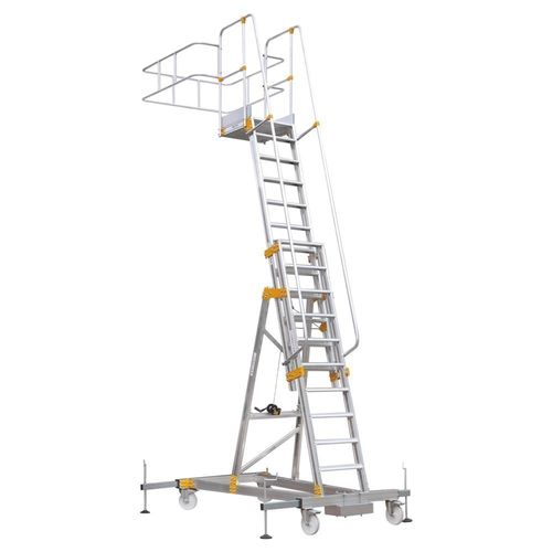 Scala da appoggio in acciaio - YP  - CAGSAN  LADDERS - mobile / scorrevole / a piattaforma