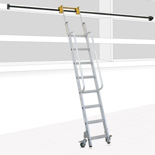 Scala da appoggio in acciaio - RF08 - CAGSAN  LADDERS - semplice / mobile / scorrevole