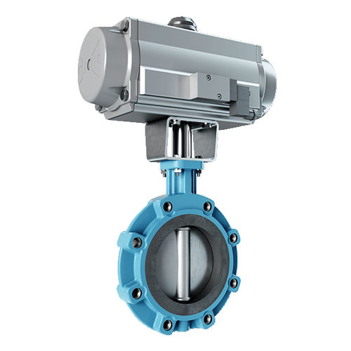 Valvola a farfalla - AK/V-LUG-SSK - Herberholz GmbH - a comando pneumatico / di arresto / per gas