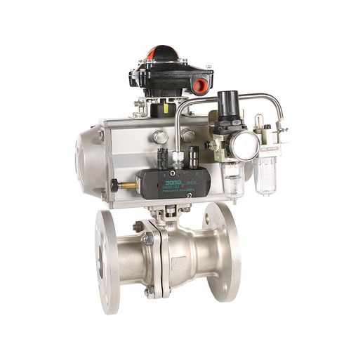 Valvola a sfera - Q641F-16P - Yongkang Yonlin Industry & Trade Co.,Ltd Yongkang Lianggong Valve Co., Ltd. - pneumatica / di controllo / con flangia