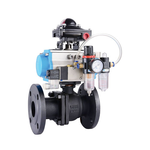 Valvola a sfera - Q641F-16C - Yongkang Yonlin Industry & Trade Co.,Ltd Yongkang Lianggong Valve Co., Ltd. - pneumatica / di controllo / con flangia