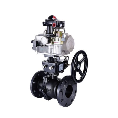 Valvola a sfera - Q641F-16C - Yongkang Yonlin Industry & Trade Co.,Ltd Yongkang Lianggong Valve Co., Ltd. - pneumatica / di controllo / con flangia
