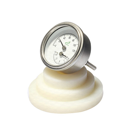 Termomanometro con quadrante - WHT-12SS - Shanghai QualityWell industrial CO.,LTD. - in acciaio inossidabile / a tubo Bourdon / per olio