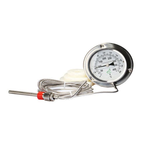 Termometro a dilatazione di gas con capillari - 400RF12122 - Shanghai QualityWell industrial CO.,LTD. - con quadrante / IP65 / fisso