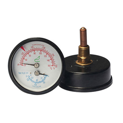 Termomanometro con quadrante - WHT-12S - Shanghai QualityWell industrial CO.,LTD. - a tubo Bourdon / per applicazioni marine / per olio
