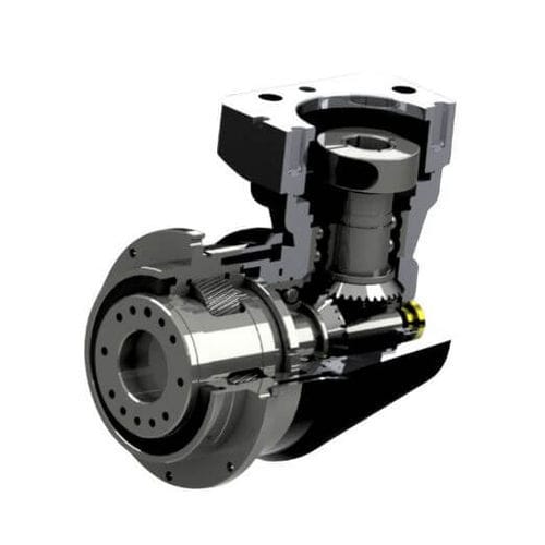 Servo-riduttore a ingranaggi elicoidali - ADR110 - Newstart Planetary Gear Boxes Co.,Ltd. - ad assi ortogonali / con albero di uscita verticale / per montaggio su flangia