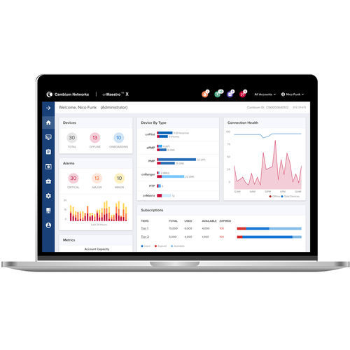 Software di supervisione - cnMaestro X - Cambium Networks - di gestione e configuraziona di rete / di gestione del ciclo di vita / per cruscotto