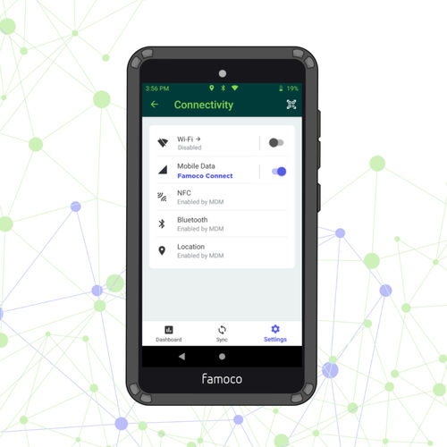 Software di trasferimento dati - Famoco Connect - FAMOCO - di connettività / di rete / Androïd