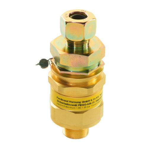 Valvola di sicurezza per gas - Asi 35 - Hornung GmbH - DIN / in ottone / a pistone